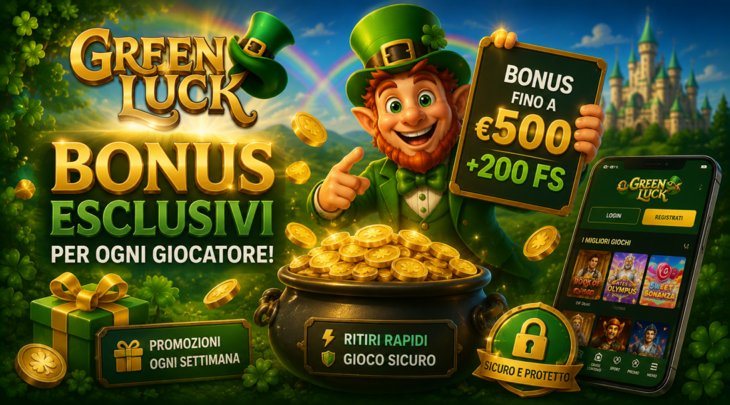 GreenLuck Casino Bonus e Codici Promo 2026: Tutte le Offerte